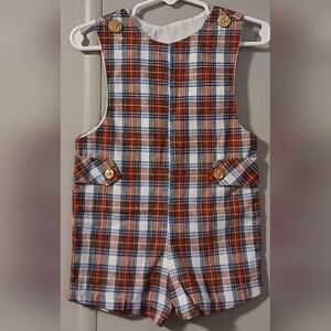 Good Lad Vintage Boys 2t Plaid Romper